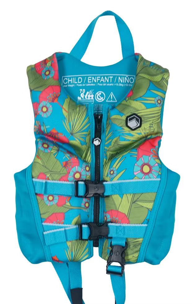 Liquid Force Dream Child blue Floral CGA Vest (13-23 kg)