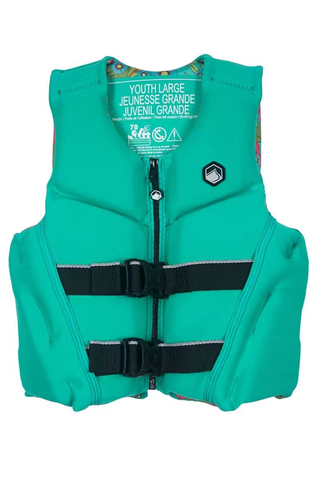 LIQUID FORCE Lanai Youth Girls Teal Vest