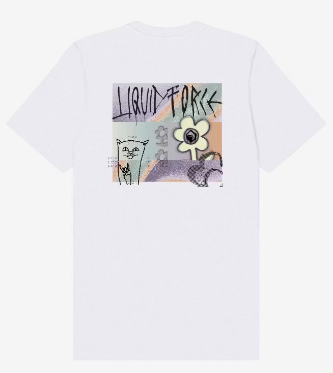 LIQUID FORCE ME Tee white - Wake Stoff