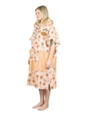 Accessories ALL-IN Beach Crew Line V Poncho Flower/Coral