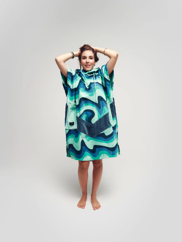 Accessories ALL - IN Beach Crew V Poncho Berlin Blue