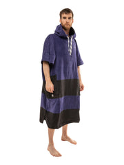 Accessories ALL-IN Big Foot Poncho Navy/Black Waffle