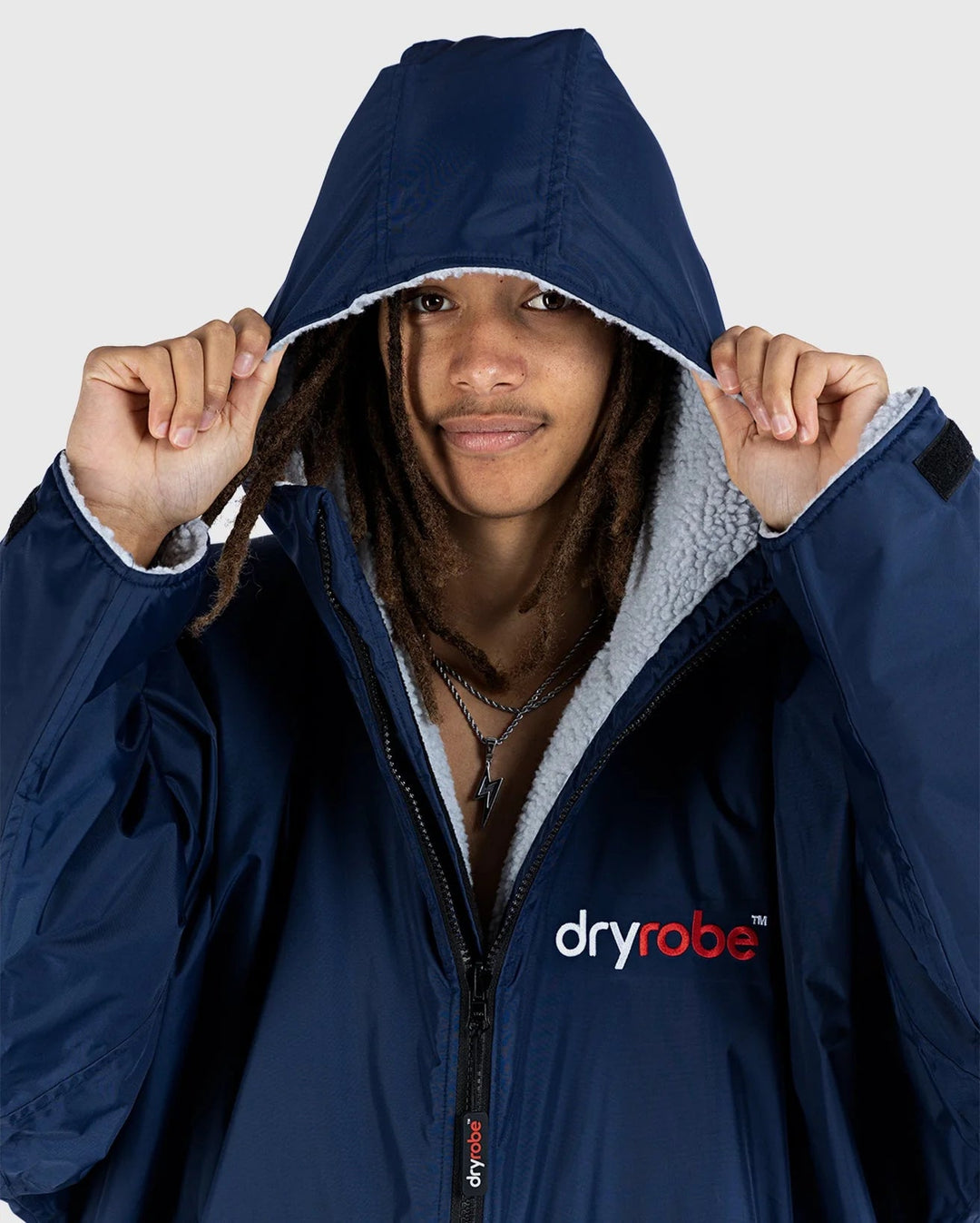 dryrobe Advance Long Sleeve Navy Grey