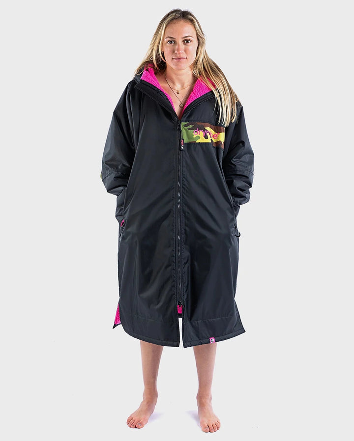dryrobe Remix black pink camo