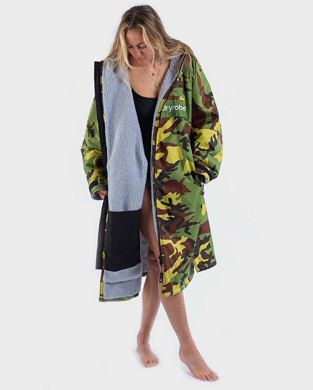dryrobe Remix Camouflage grey green