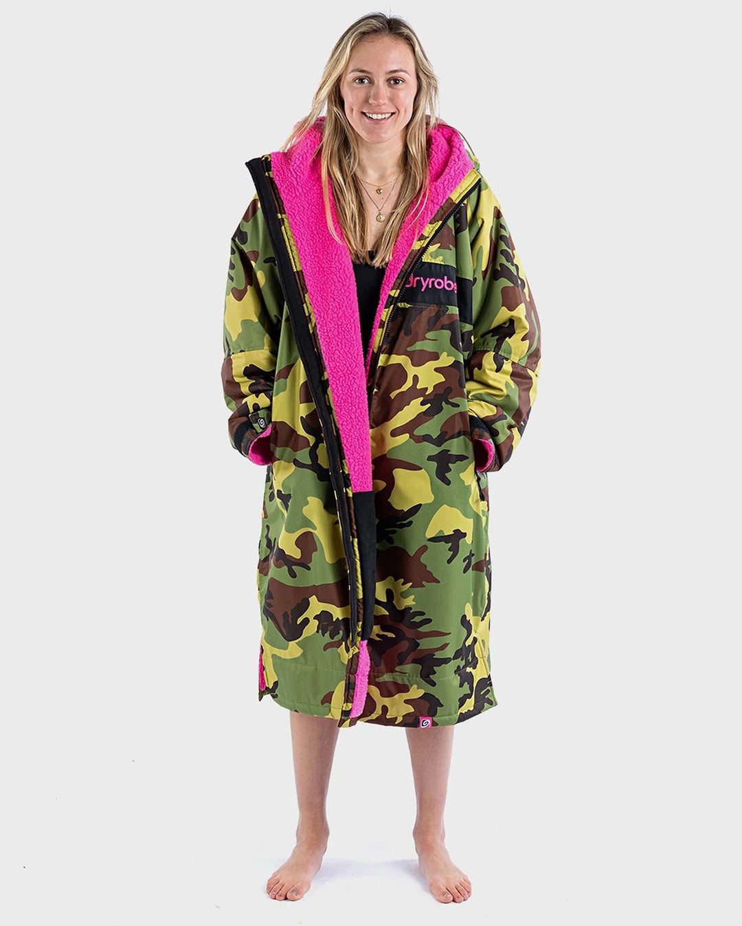 dryrobe Remix Camouflage pink black