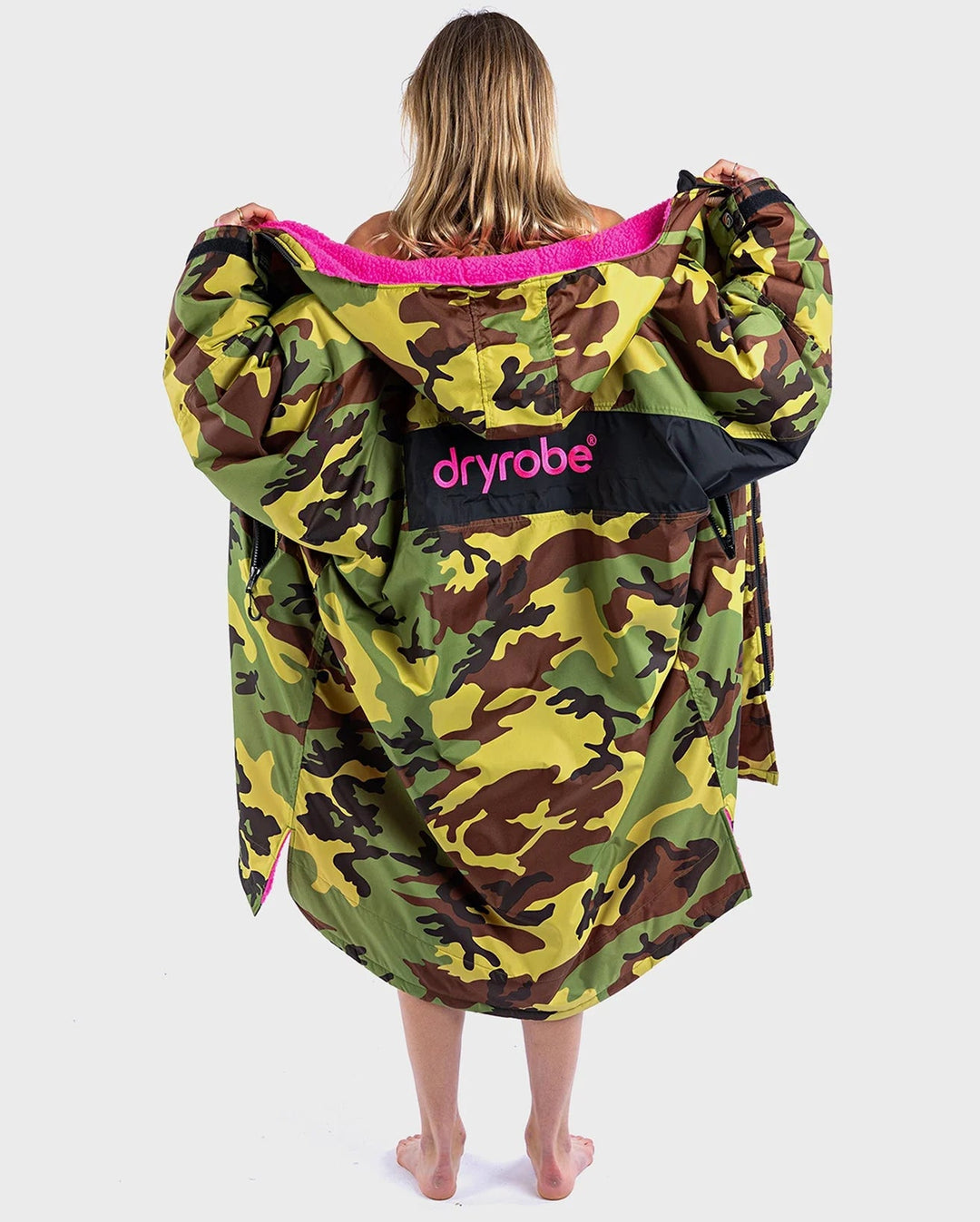 dryrobe Remix Camouflage pink black
