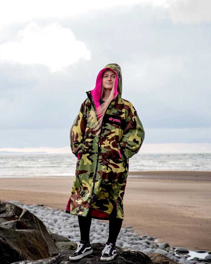 dryrobe Remix Camouflage pink black