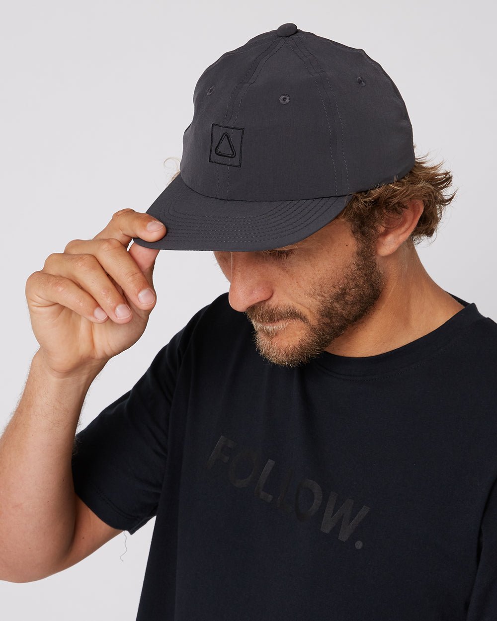 Fashion FOLLOW Dad Cap Charcoal
