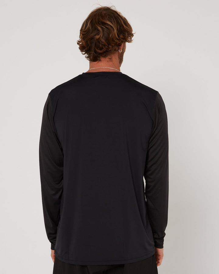Wetsuit & Protection FOLLOW Hybrid Tee L/S charcoal/black