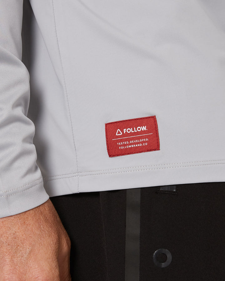 Wetsuit & Protection FOLLOW Hybrid Tee L/S light grey