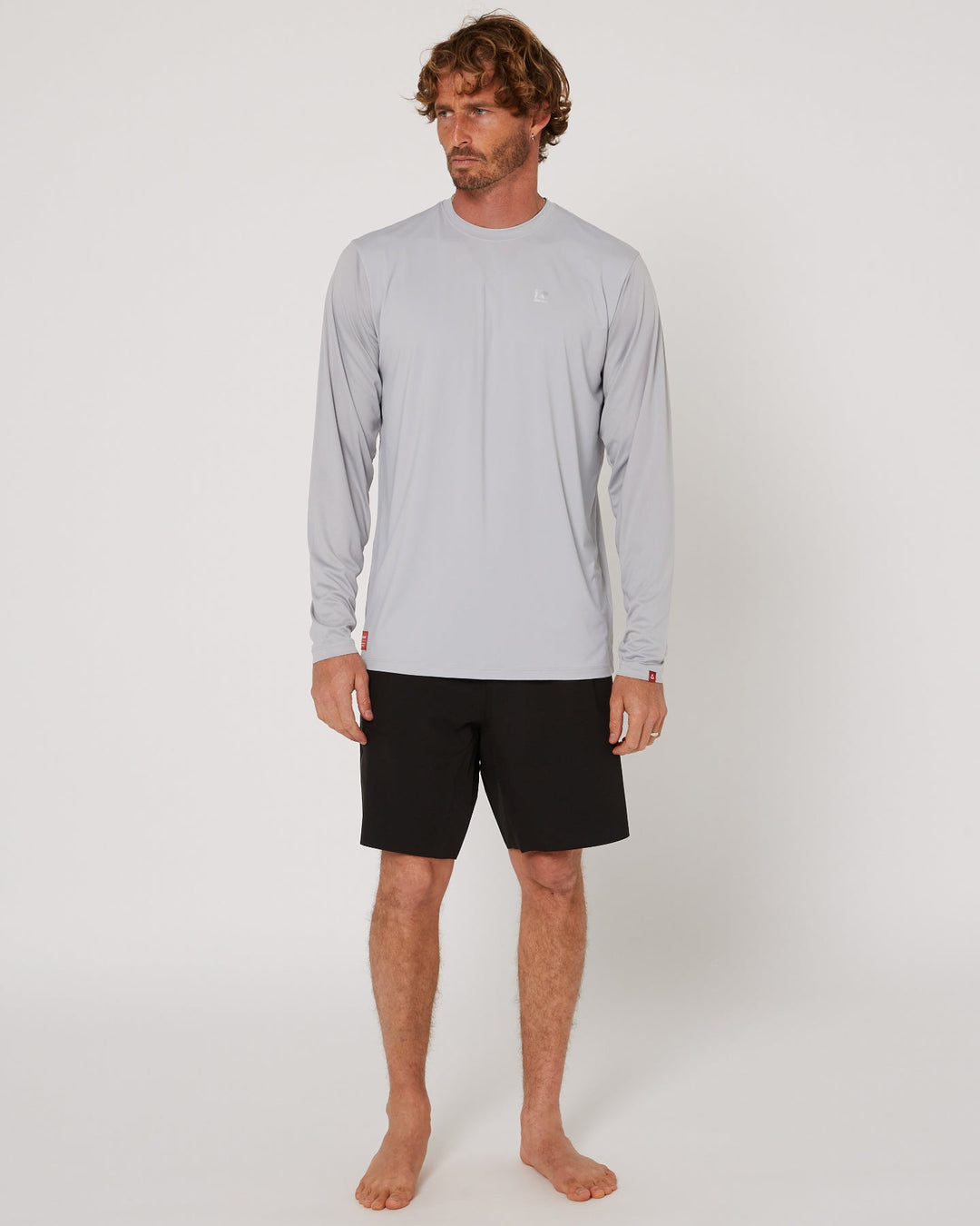 Wetsuit & Protection FOLLOW Hybrid Tee L/S light grey