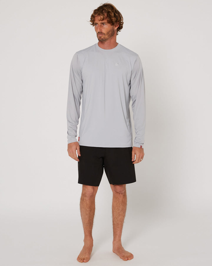 Wetsuit & Protection FOLLOW Hybrid Tee L/S light grey