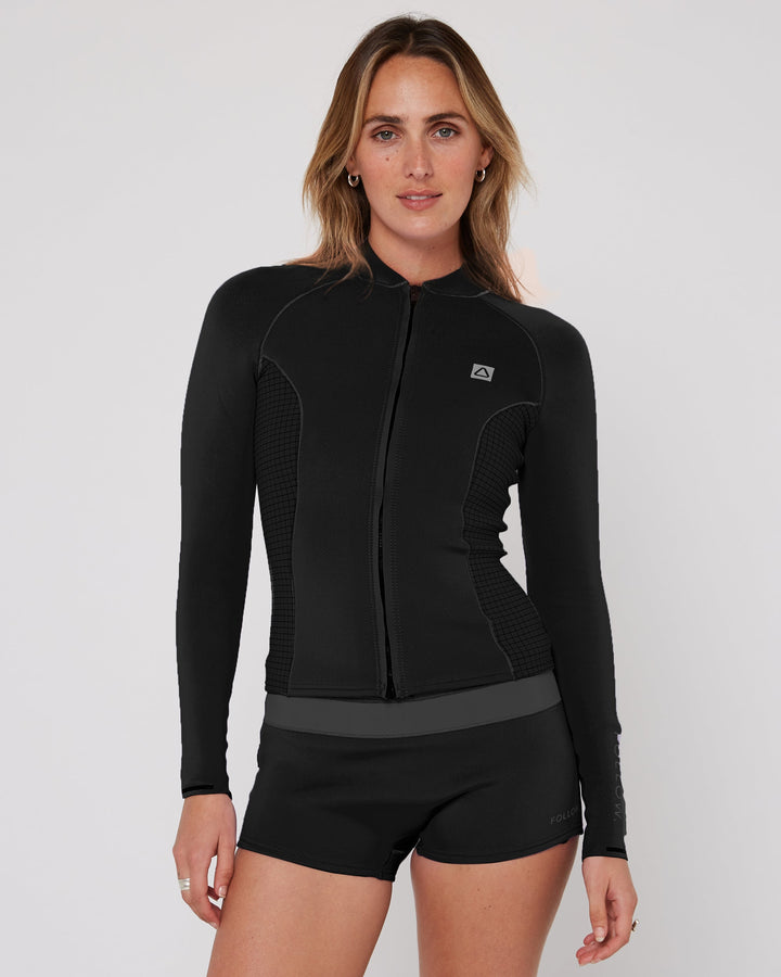 Wetsuit & Protection FOLLOW Ladies FZ Wetty Top Black