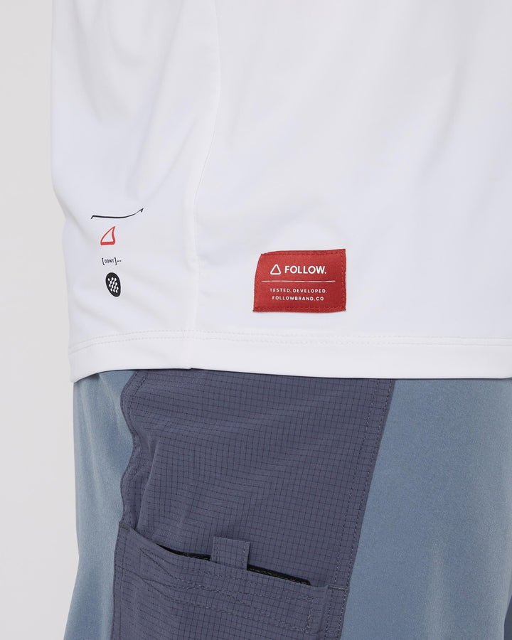 Wetsuit & Protection FOLLOW Water Tee White