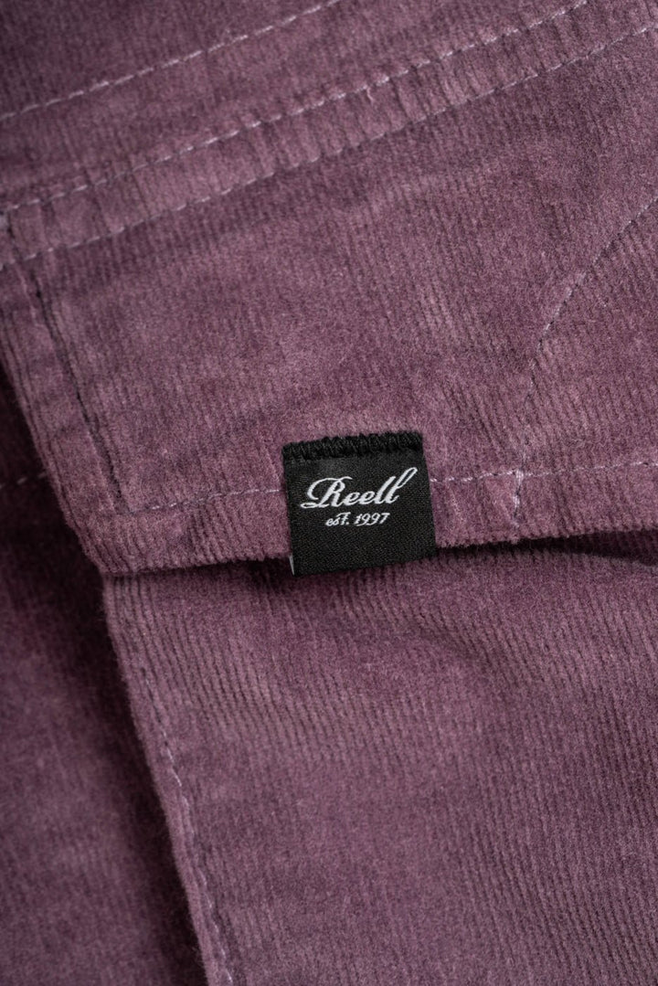 Fashion REELL City Cargo Short Baby Cord Purple