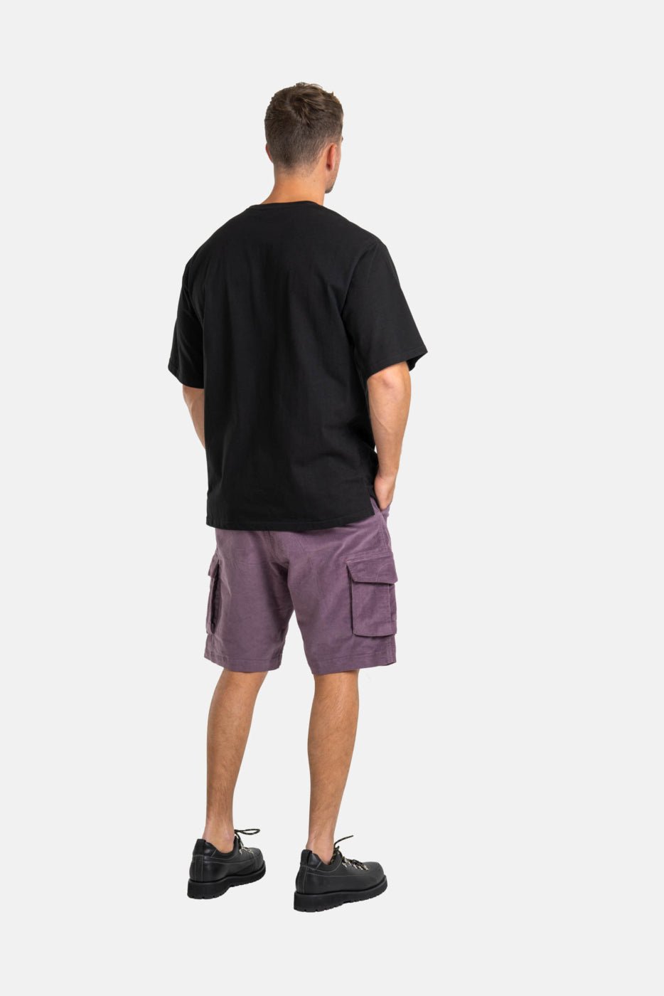 Fashion REELL City Cargo Short Baby Cord Purple