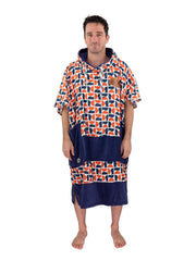 Accessories ALL-IN Beach Crew V Poncho geo retro