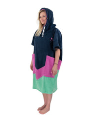 Accessories ALL-IN Beach Crew V Poncho Grey Blue/Parma