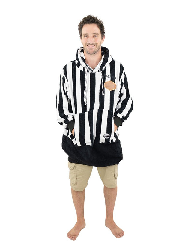 Accessories ALL-IN Jacquard Boy Friend Poncho good vibes black