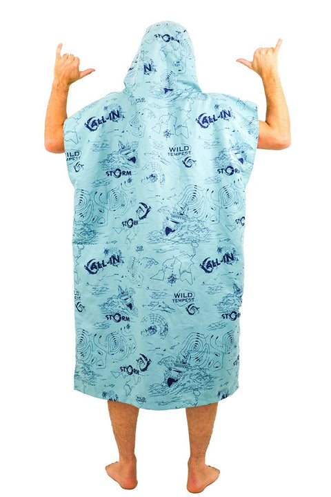 Accessories ALL-IN Light Line Microfiber Poncho Storm/Grey Blue/Navy
