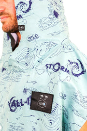 Accessories ALL-IN Light Line Microfiber Poncho Storm/Grey Blue/Navy