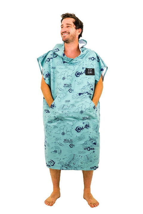 Accessories ALL-IN Light Line Microfiber Poncho Storm/Grey Blue/Navy