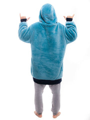 Accessories ALL-IN Plaid Poncho 100% Recycled blue