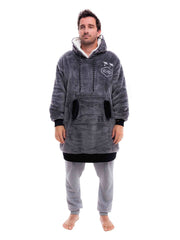 Accessories ALL-IN Plaid Poncho 100% Recycled charcoal