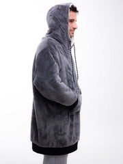 Accessories ALL-IN Plaid Poncho 100% Recycled charcoal