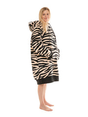 Accessories ALL-IN Plaid Poncho 100% Recycled zebra/dark pink