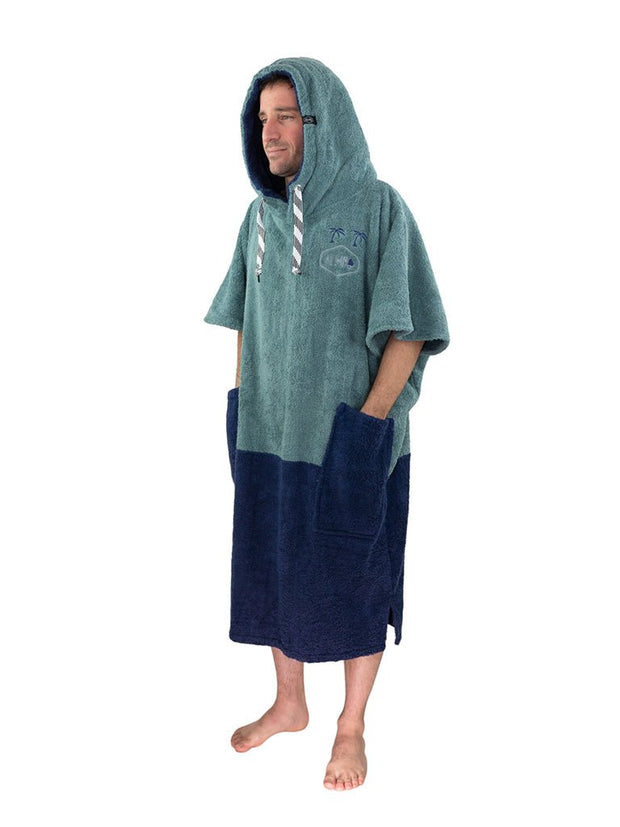 Accessories ALL-IN V Poncho organic dark blue green/navy