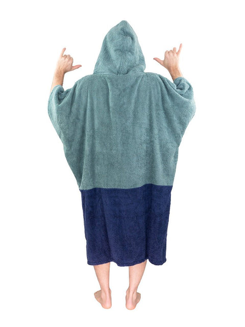 Accessories ALL-IN V Poncho organic dark blue green/navy