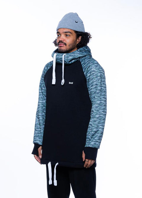 Fashion bro! chill n’shred hoodie (forest camo)