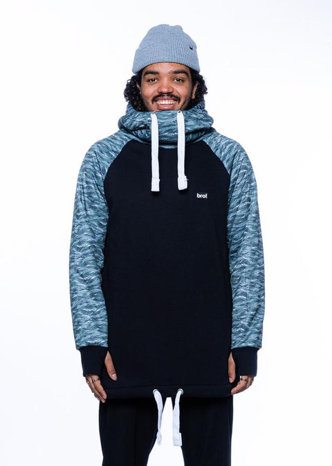 Fashion bro! chill n’shred hoodie (forest camo)