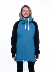 Fashion bro! chill n’shred hoodie (slate blue/black)
