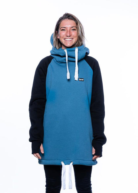Fashion bro! chill n’shred hoodie (slate blue/black)