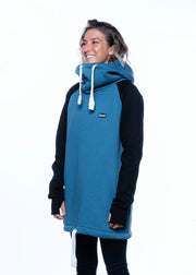Fashion bro! chill n’shred hoodie (slate blue/black)