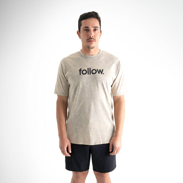 Fashion FOLLOW Corp Stone Tee - Stone