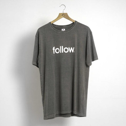 Fashion FOLLOW Stone Corp Mens Tee grey 2020