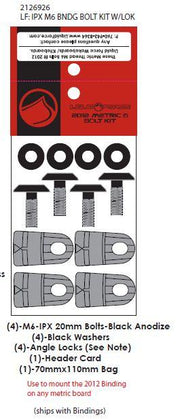 Brands LIQUID FORCE IPX M6 Bdng Bolt Kit with Lok