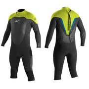 Wetsuit & Protection ONEILL Gooru GBS 3/4 Length 4/3 blk/lime/brtblu