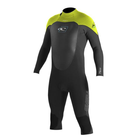 Wetsuit & Protection ONEILL Gooru GBS 3/4 Length 4/3 blk/lime/brtblu