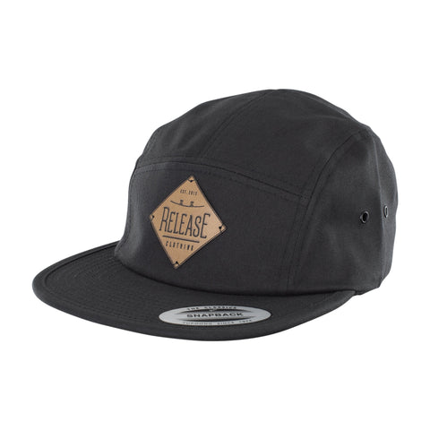 Fashion RELEASE 5-Panel Cap Patch black