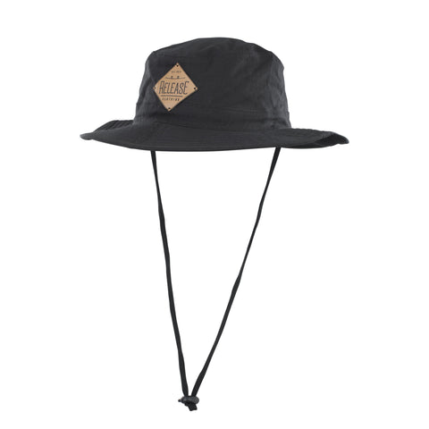 Fashion RELEASE Fishing Hat Patch black