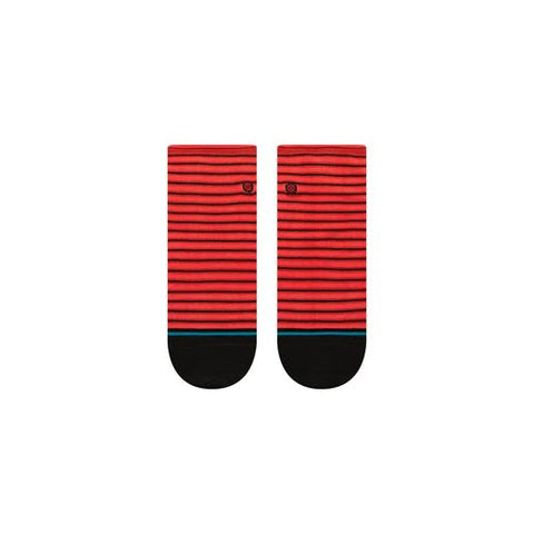 Fashion Stance Red Fade Quarter Socken